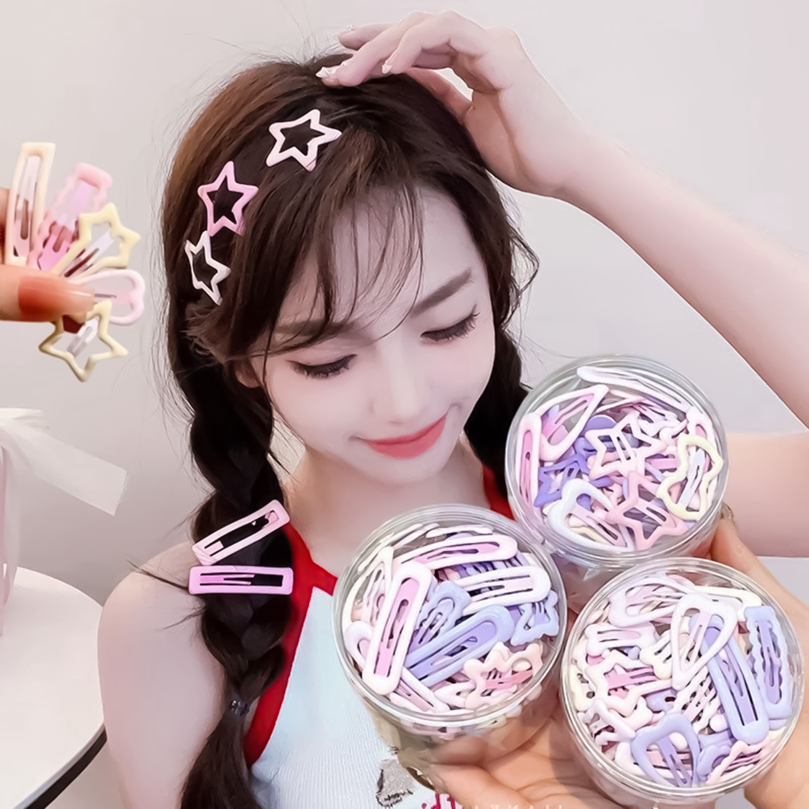 Korean Daily Lifestyle - Набор из 3 заколок для волос