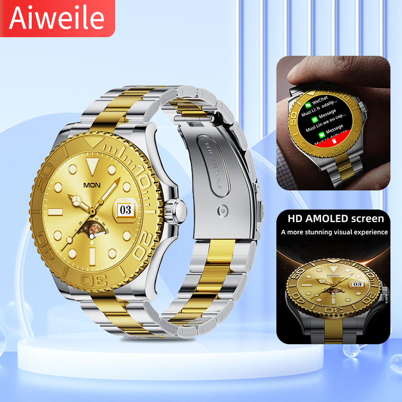 Korean Men Lifestyle - Смарт-часы Aiweile AW46 мужские с поддержкой
